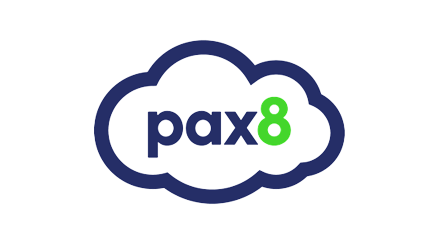 The logo of PAX8 who we are partnered with